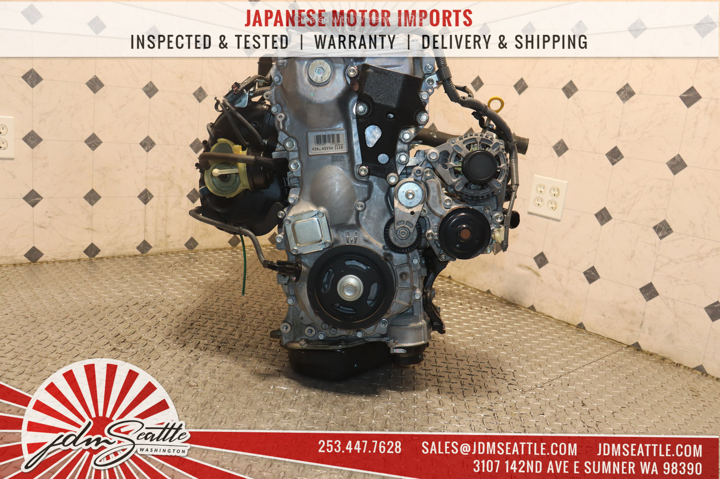 JDM 2AR-FE 2012 2013 2014 2015 2016 2017 TOYOTA CAMRY 2.5L 4CYL DOHC ENGINE