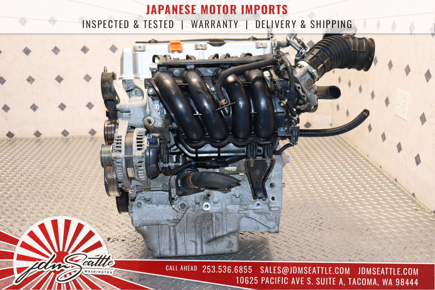 JDM K24A 2.4L MOTOR RB3 08-12 ACCORD 09-15 ACURA TSX 11-15 HONDA CRV ENGINE