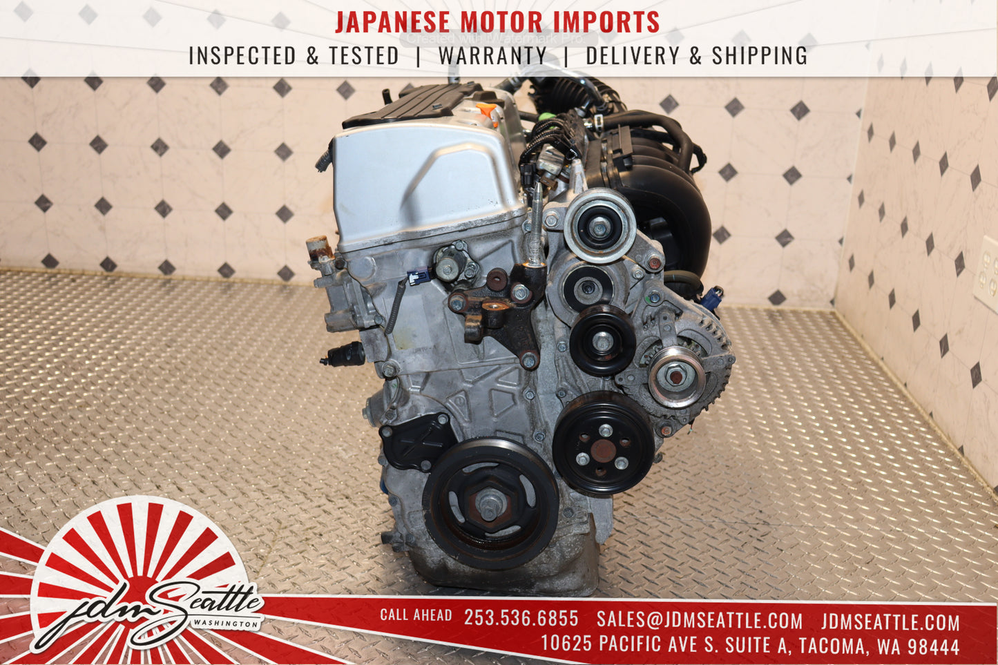 JDM K24A 2.4L MOTOR RB3 08-12 ACCORD 09-15 ACURA TSX 11-15 HONDA CRV ENGINE