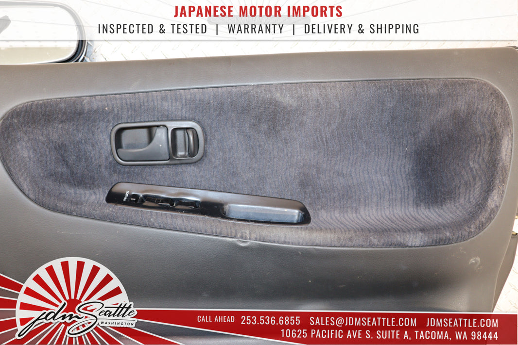 JDM RHD NISSAN S13 180SX DOORS w/ INTERIOR PANELS SIDE MIRRORS SWITCHES COMPLETE
