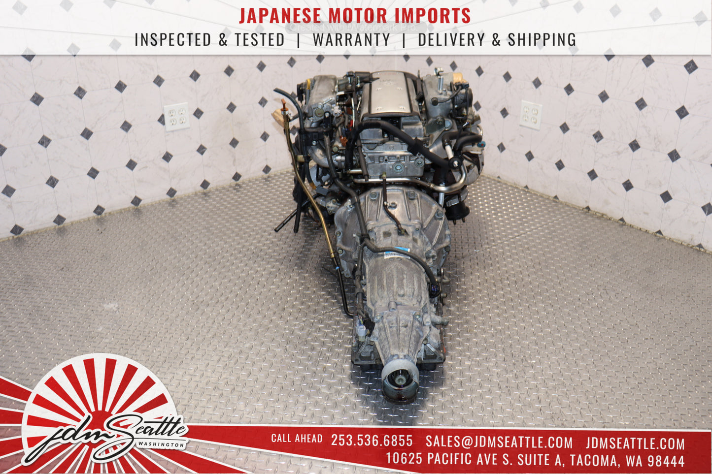 JDM 1JZ-GTE VVTI TURBO MOTOR & AUTOMATIC TRANSMISSION LEXUS IS300 GS300 TOYOTA CHASER 1JZ ENGINE SWAP