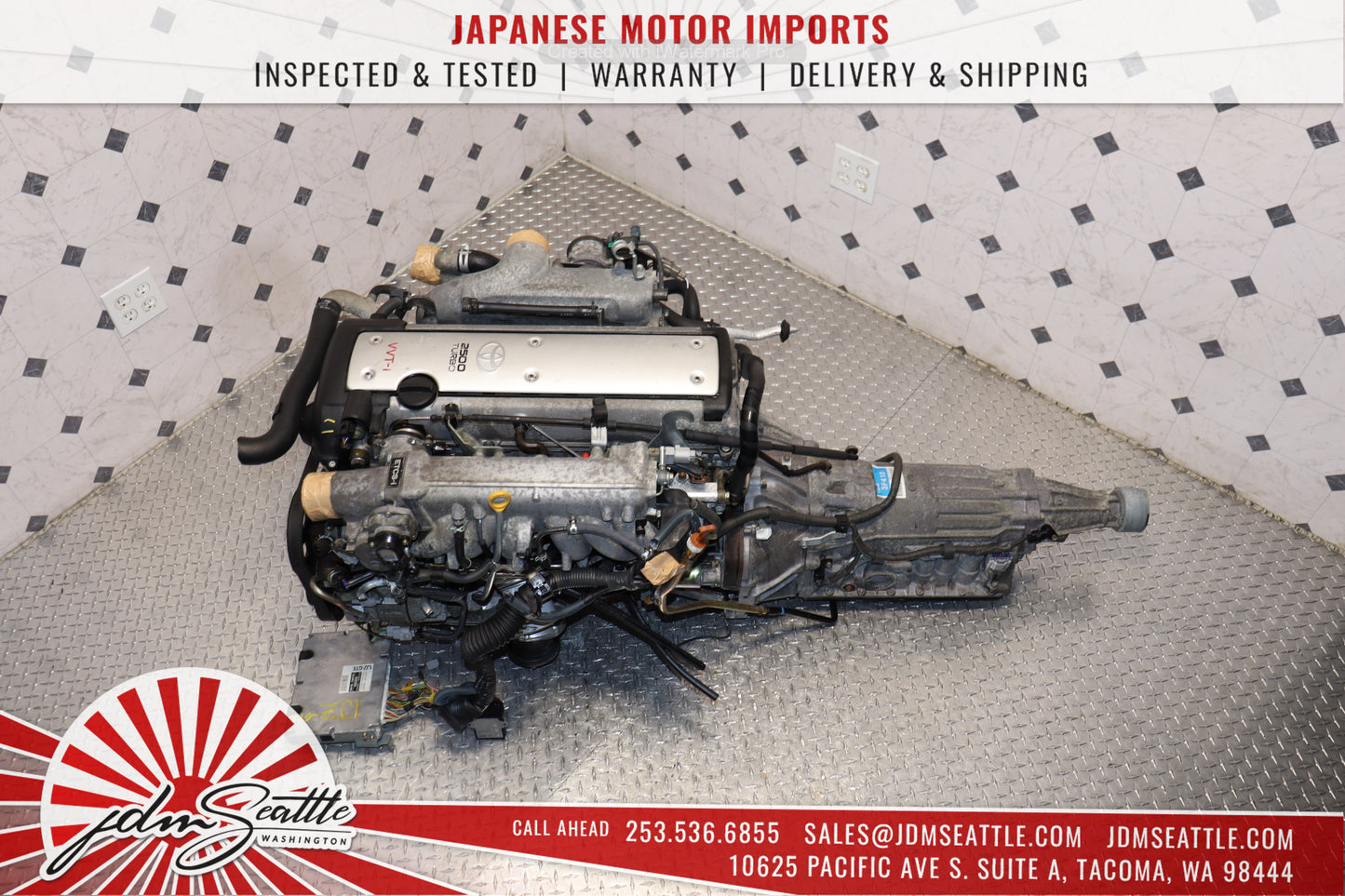 JDM 1JZ-GTE VVTI TURBO MOTOR & AUTOMATIC TRANSMISSION LEXUS IS300 GS300 TOYOTA CHASER 1JZ ENGINE SWAP