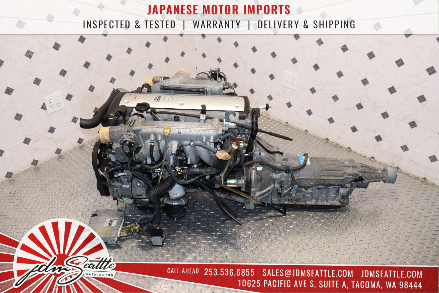 JDM 1JZ-GTE VVTI TURBO MOTOR & AUTOMATIC TRANSMISSION LEXUS IS300 GS300 TOYOTA CHASER 1JZ ENGINE SWAP