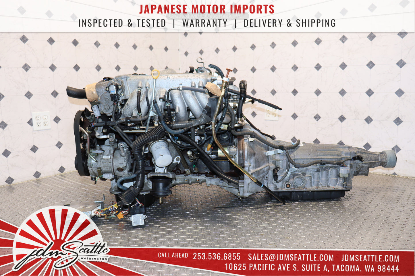 JDM 1JZ-GTE VVTI TURBO MOTOR & AUTOMATIC TRANSMISSION LEXUS IS300 GS300 TOYOTA CHASER 1JZ ENGINE SWAP