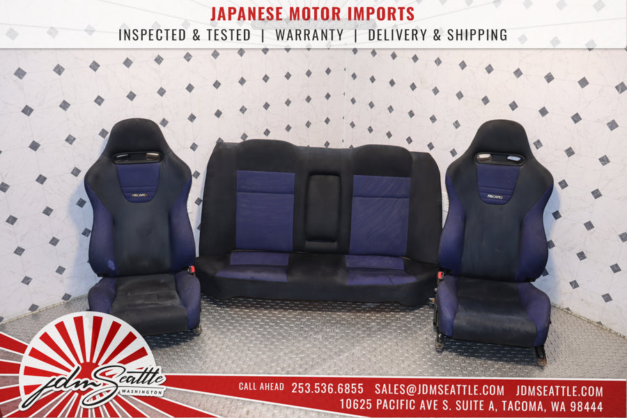 JDM 1998 MITSUBISHI EVOLUTION V FRONT & REAR RECARO SEAT SET OEM EVO 5