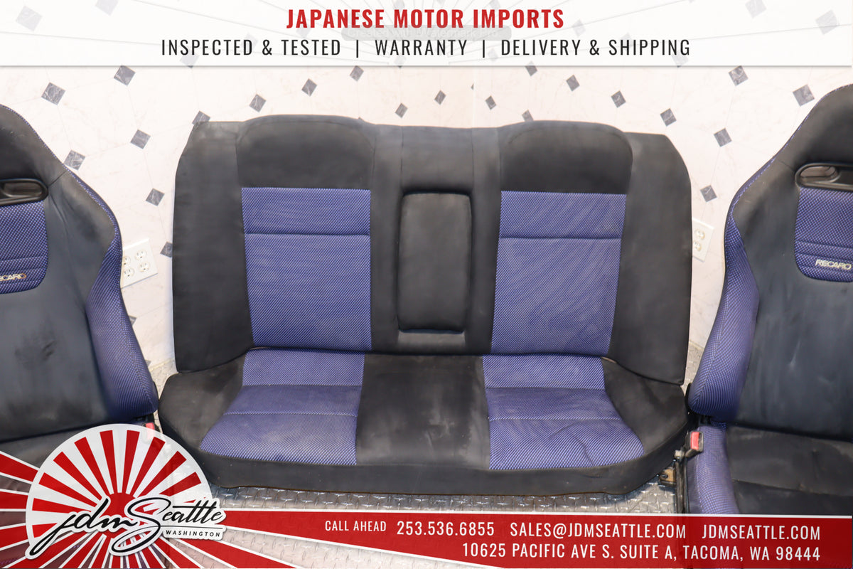 JDM 1998 MITSUBISHI EVOLUTION V FRONT & REAR RECARO SEAT SET OEM EVO 5