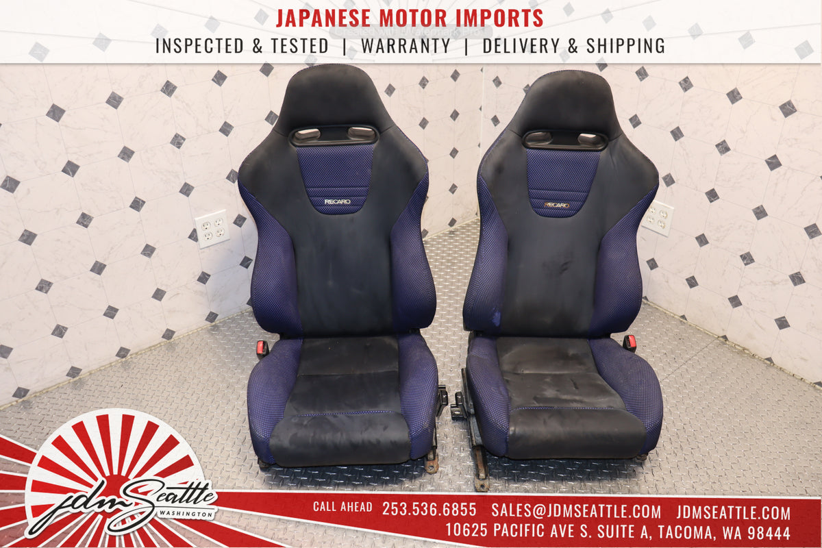 JDM 1998 MITSUBISHI EVOLUTION V FRONT & REAR RECARO SEAT SET OEM EVO 5