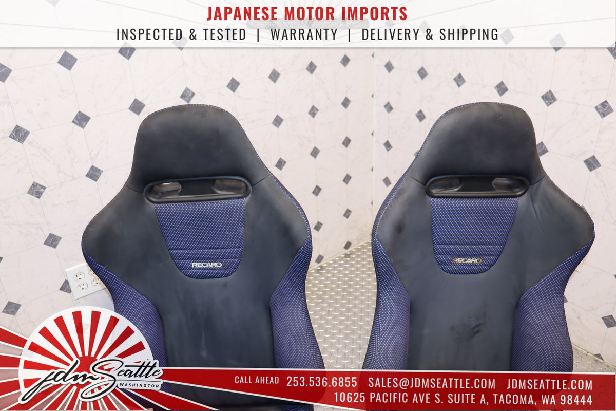 JDM 1998 MITSUBISHI EVOLUTION V FRONT & REAR RECARO SEAT SET OEM EVO 5