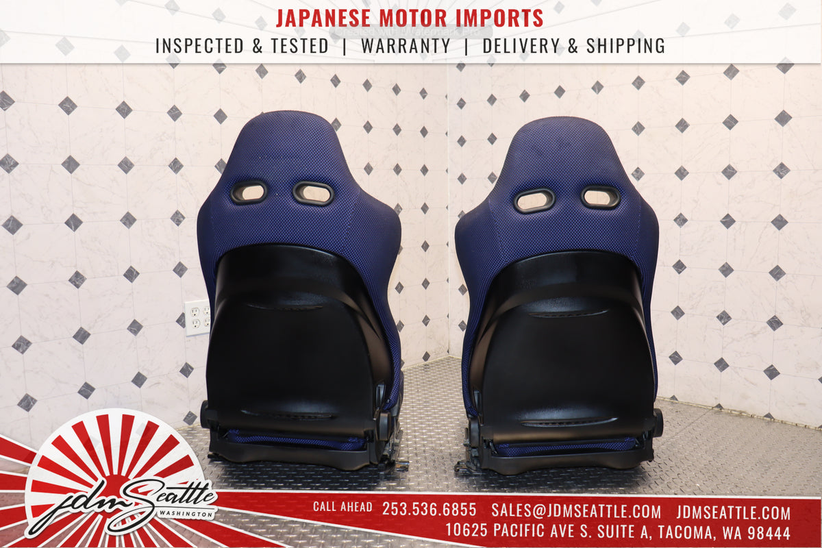 JDM 1998 MITSUBISHI EVOLUTION V FRONT & REAR RECARO SEAT SET OEM EVO 5