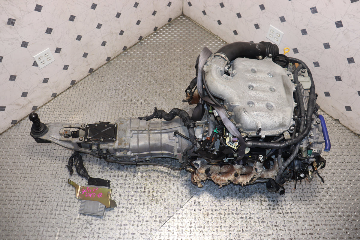 Nissan 350Z Infiniti G35 VQ35DE Rev-Up 3.5L V6 Engine & 6 Speed CD009 Manual Transmission Swap JDM