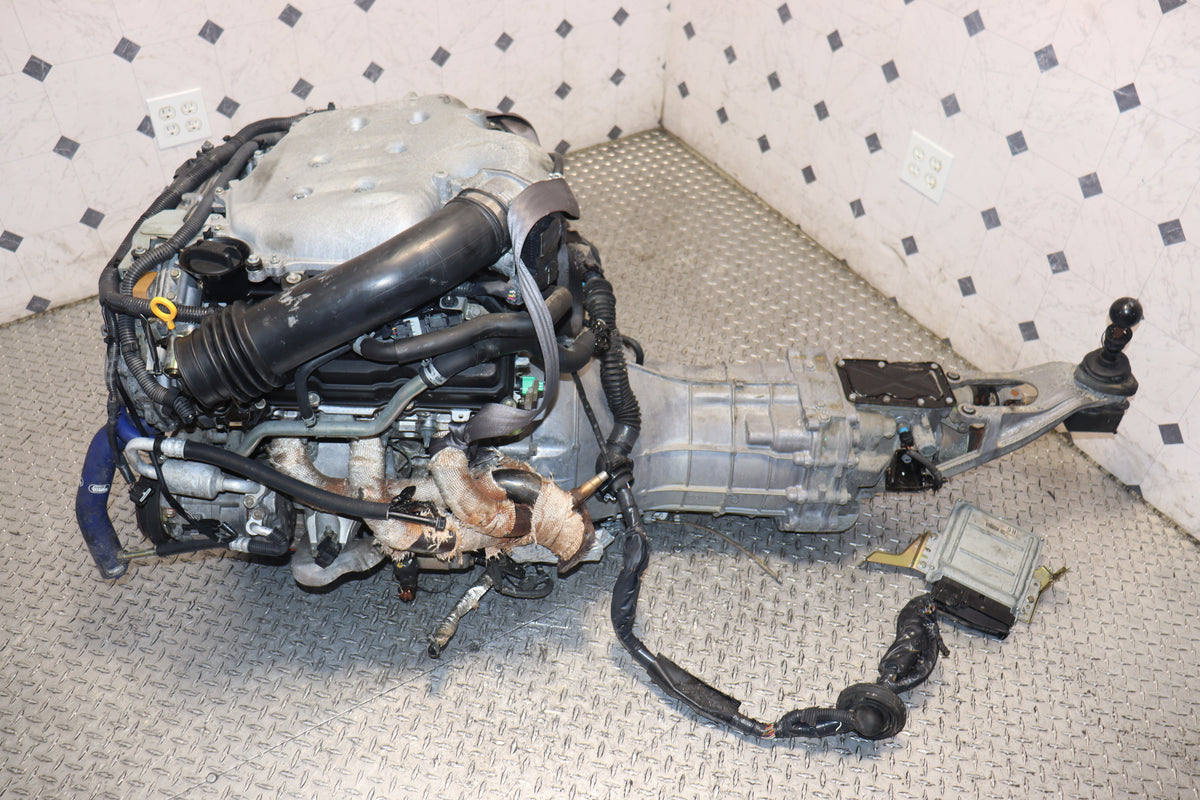 Nissan 350Z Infiniti G35 VQ35DE Rev-Up 3.5L V6 Engine & 6 Speed CD009 Manual Transmission Swap JDM