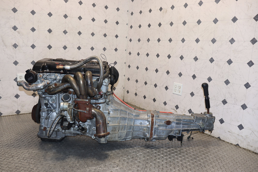Nissan Silvia S13 SR20DET Red Top 2.0L Turbo Engine & 5 Speed Manual RWD Transmission Swap JDM