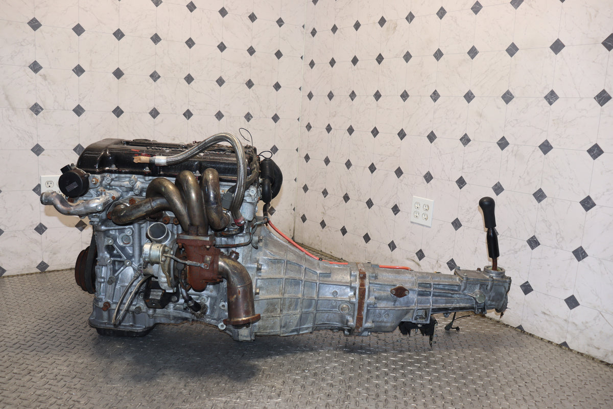 Nissan Silvia S13 SR20DET Red Top 2.0L Turbo Engine & 5 Speed Manual RWD Transmission Swap JDM