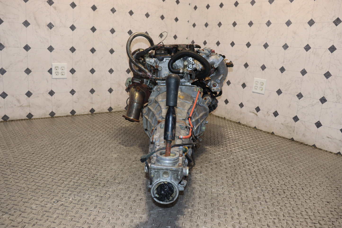 Nissan Silvia S13 SR20DET Red Top 2.0L Turbo Engine & 5 Speed Manual RWD Transmission Swap JDM