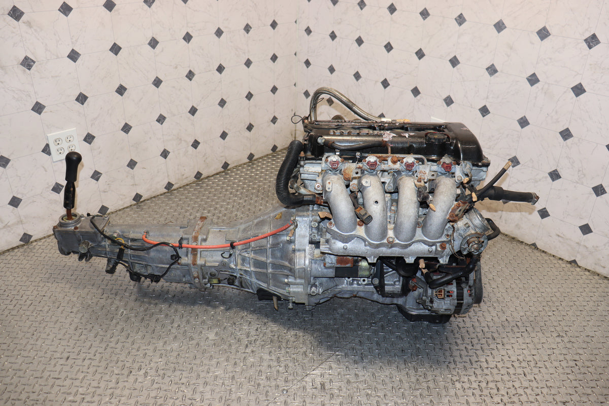 Nissan Silvia S13 SR20DET Red Top 2.0L Turbo Engine & 5 Speed Manual RWD Transmission Swap JDM