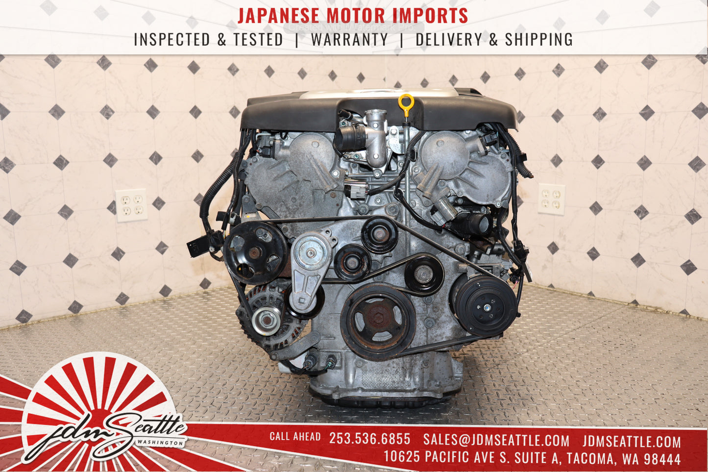 JDM VQ37HR ENGINE 09-13 NISSAN 370Z, 09-17 INFINITI G37, 11-13 M37 VVEL VQ37 3.7L HIGH REV MOTOR