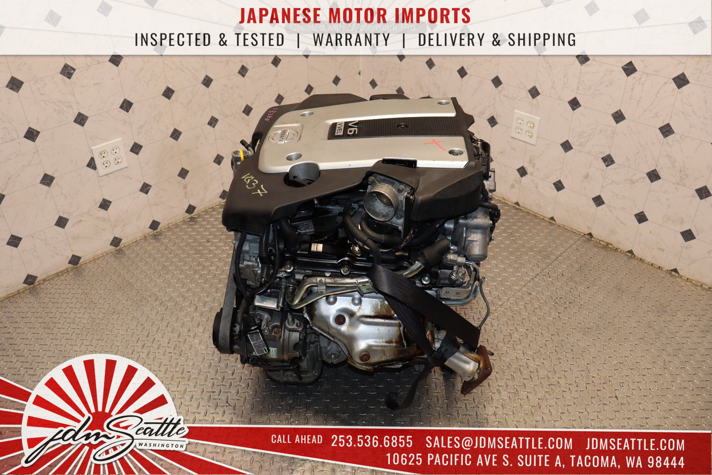 JDM VQ37HR ENGINE 09-13 NISSAN 370Z, 09-17 INFINITI G37, 11-13 M37 VVEL VQ37 3.7L HIGH REV MOTOR