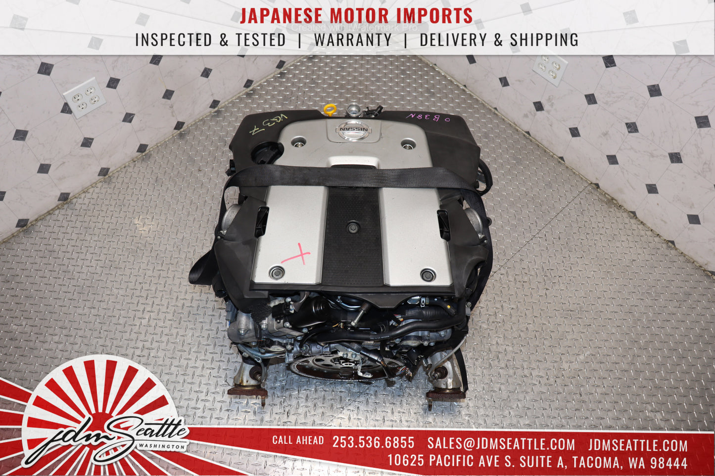 JDM VQ37HR ENGINE 09-13 NISSAN 370Z, 09-17 INFINITI G37, 11-13 M37 VVEL VQ37 3.7L HIGH REV MOTOR