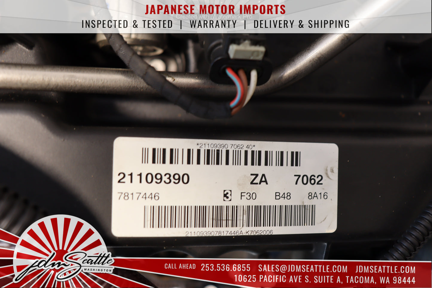 JDM B48B 2.0L RWD TURBO ENGINE 2013+ BMW 328i
