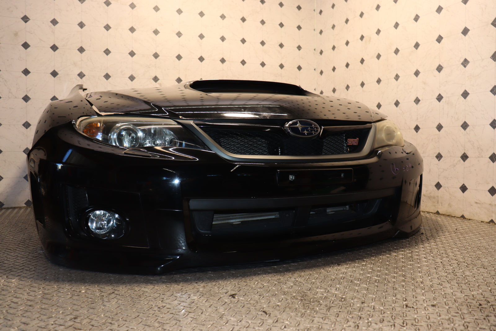 2008-2014 Subaru WRX STI JDM Version 10 Front End Nose Cut Conversion Kit OEM
