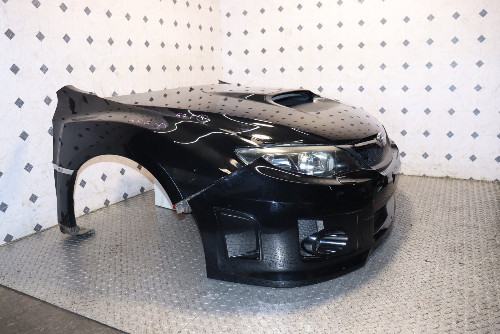2008-2014 Subaru WRX STI JDM Version 10 Front End Nose Cut Conversion Kit OEM