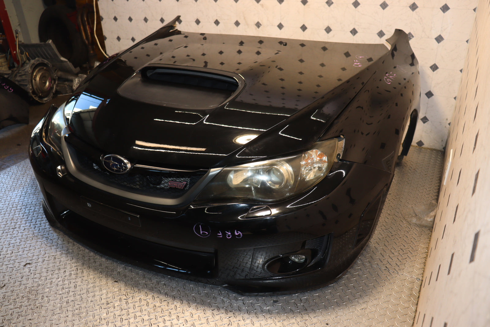 2008-2014 Subaru WRX STI JDM Version 10 Front End Nose Cut Conversion Kit OEM