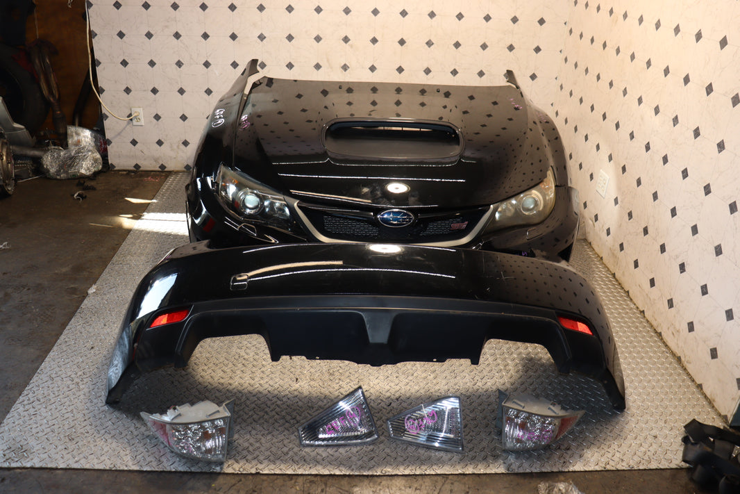 2008-2014 Subaru WRX STI JDM Version 10 Front End Nose Cut Conversion Kit OEM