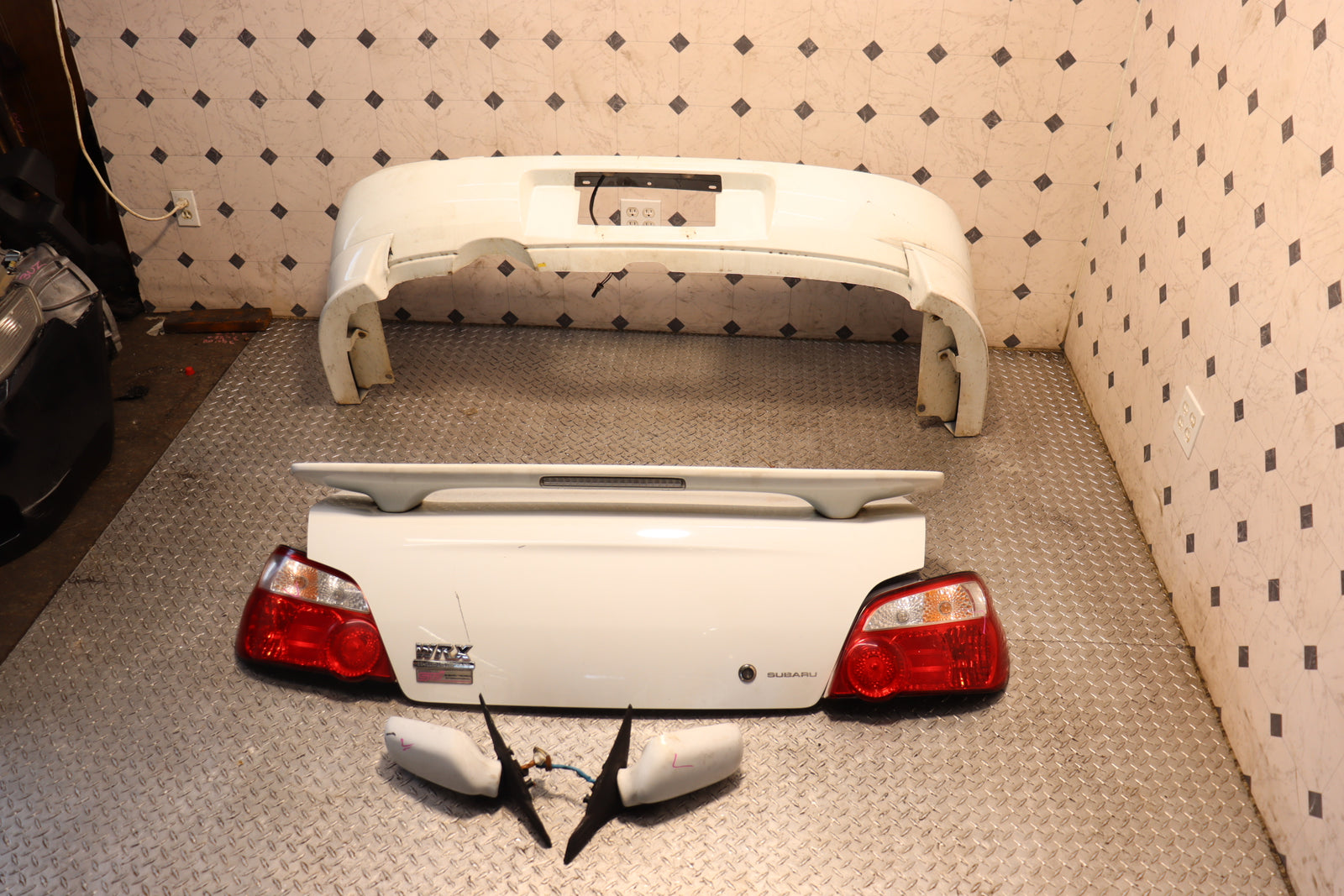 2004 2005 Subaru Impreza WRX STI GD Widebody Front Fenders & Rear Bumper JDM OEM