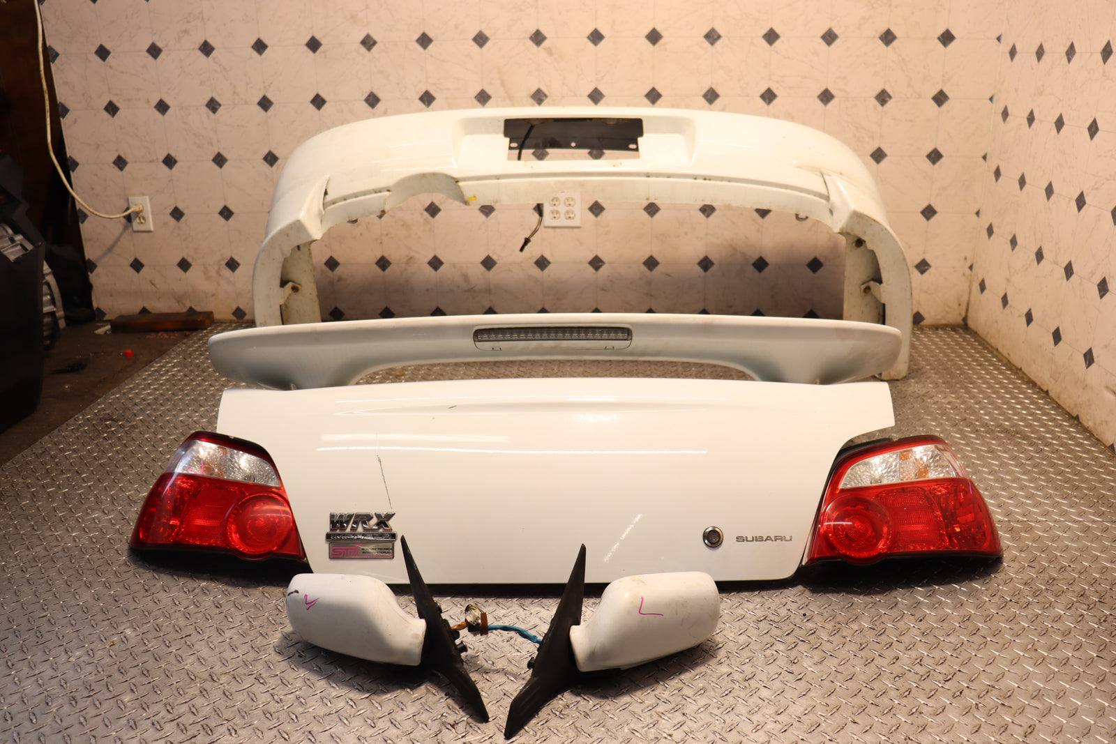 2004 2005 Subaru Impreza WRX STI GD Widebody Front Fenders & Rear Bumper JDM OEM