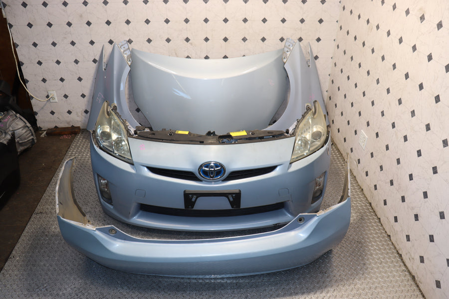 2010 2011 2012 2013 2014 2015 Toyota Prius Blue Front End Nose Cut Hood Fenders Conversion Assembly JDM OEM