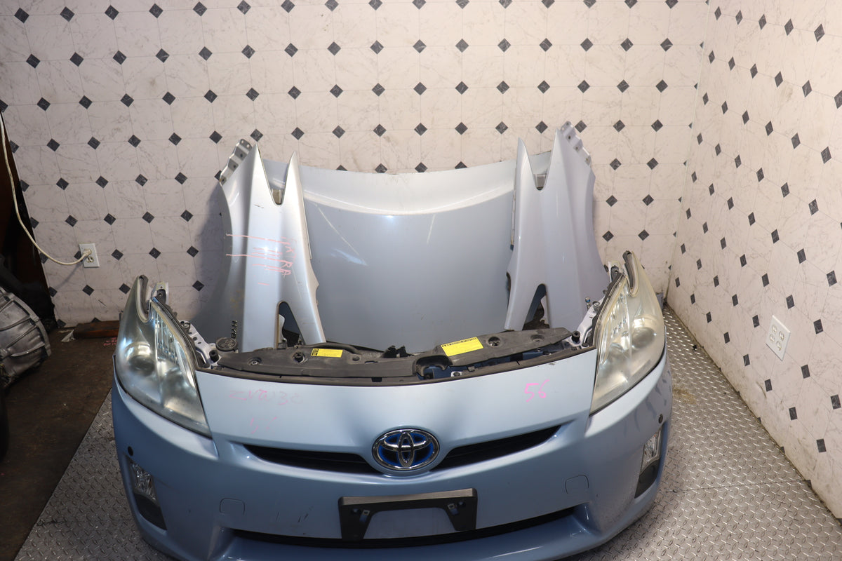 2010 2011 2012 2013 2014 2015 Toyota Prius Blue Front End Nose Cut Hood Fenders Conversion Assembly JDM OEM