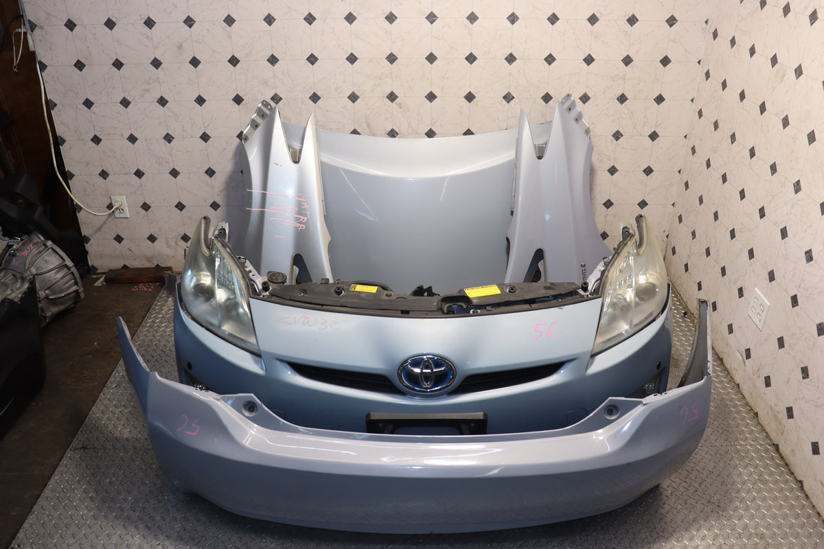 2010 2011 2012 2013 2014 2015 Toyota Prius Blue Front End Nose Cut Hood Fenders Conversion Assembly JDM OEM