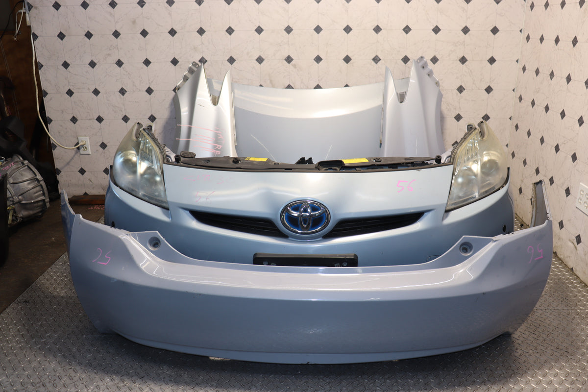 2010 2011 2012 2013 2014 2015 Toyota Prius Blue Front End Nose Cut Hood Fenders Conversion Assembly JDM OEM