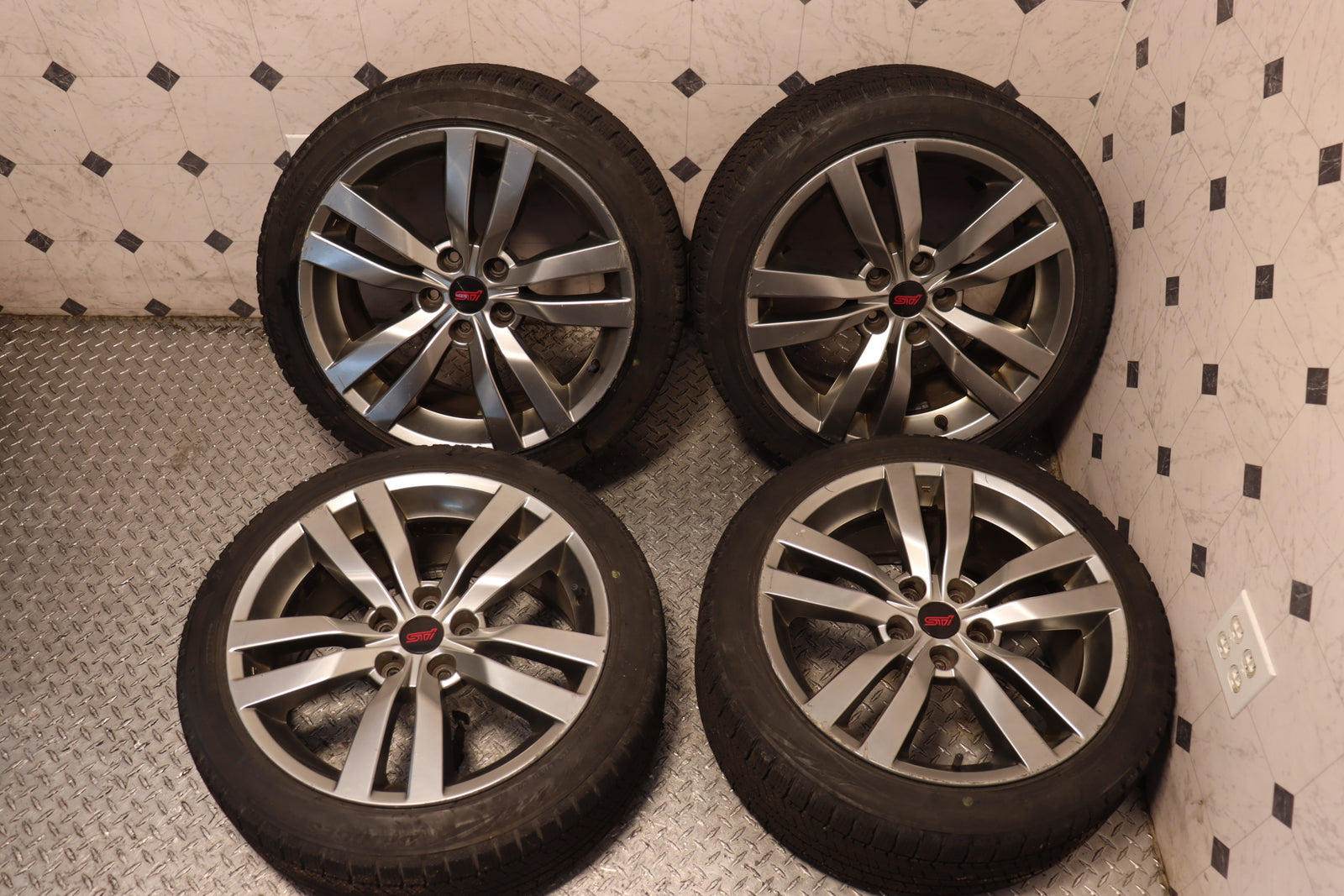 2008 2009 2010 2011 2012 2013 2014 Subaru Impreza WRX STI GRB GVB 18 Inch OEM Wheels Rims Set of 4 JDM