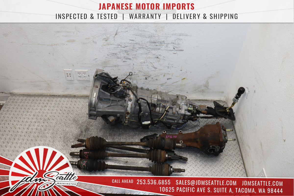 JDM 2003-2008 SUBARU FORESTER STI 6 SPEED MANUAL TRANSMISSION W DIFF/AXLES