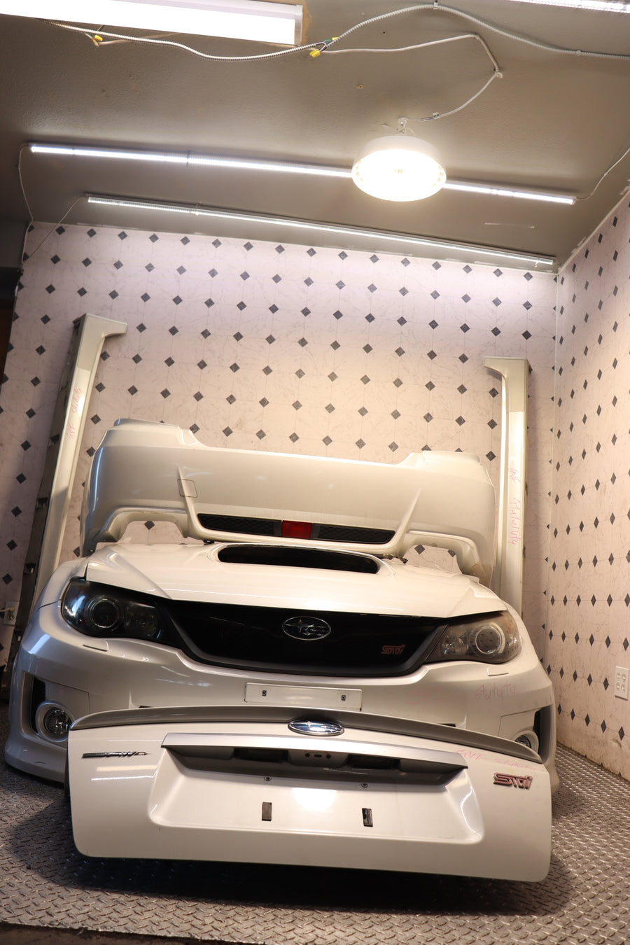 JDM 2008-2014V10 Subaru WRX STI FRONT CLIP, SKIRTS, REAR BUMPER, TRUNK, LIGHTS