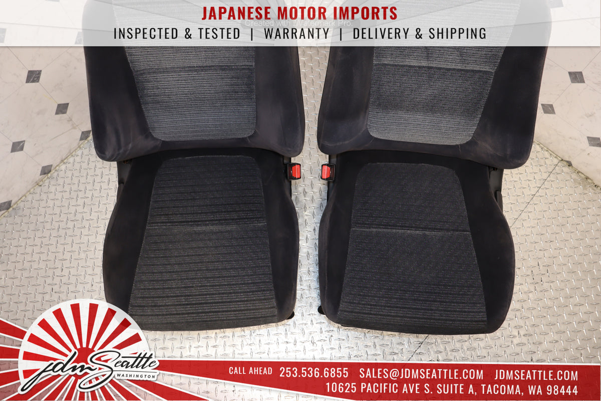 1993-2001 Honda Acura Integra DB6 OEM Front & Rear Cloth Seat Set