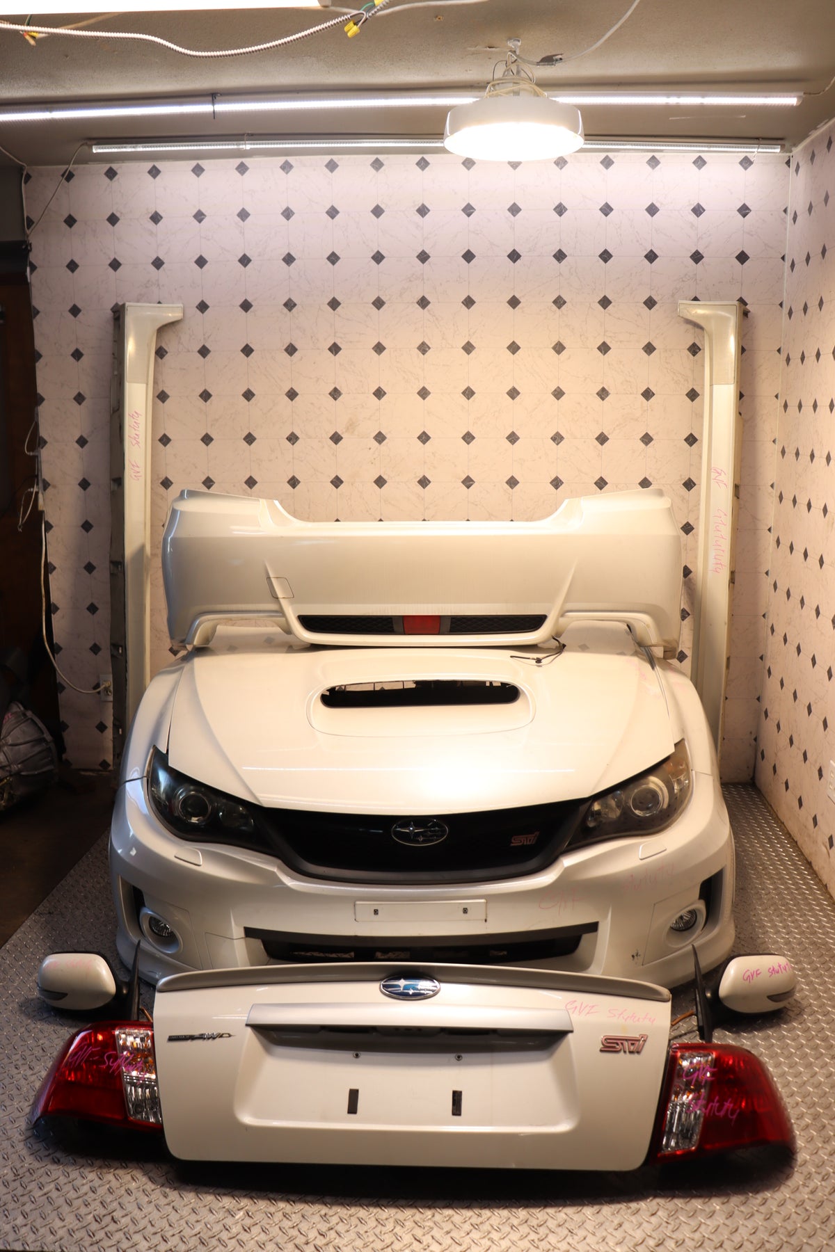 JDM 2008-2014V10 Subaru WRX STI FRONT CLIP, SKIRTS, REAR BUMPER, TRUNK, LIGHTS