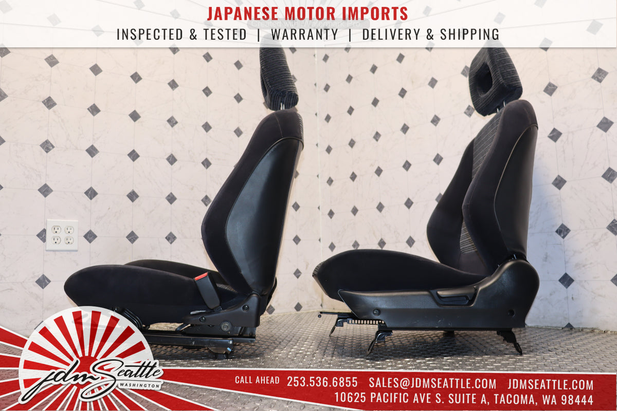 1993-2001 Honda Acura Integra DB6 OEM Front & Rear Cloth Seat Set