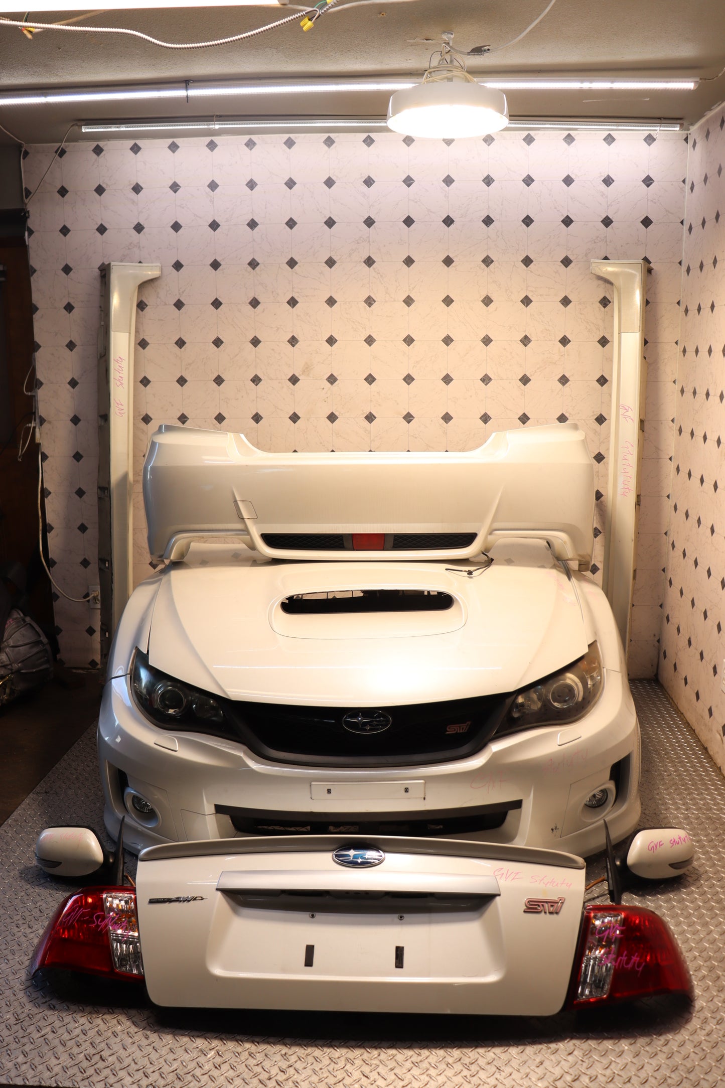 JDM 2008-2014V10 Subaru WRX STI FRONT CLIP, SKIRTS, REAR BUMPER, TRUNK, LIGHTS