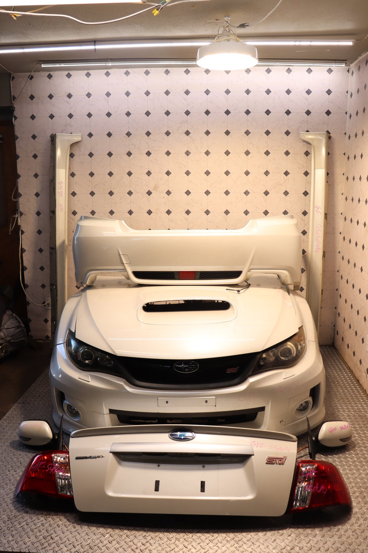 JDM 2008-2014V10 Subaru WRX STI FRONT CLIP, SKIRTS, REAR BUMPER, TRUNK, LIGHTS