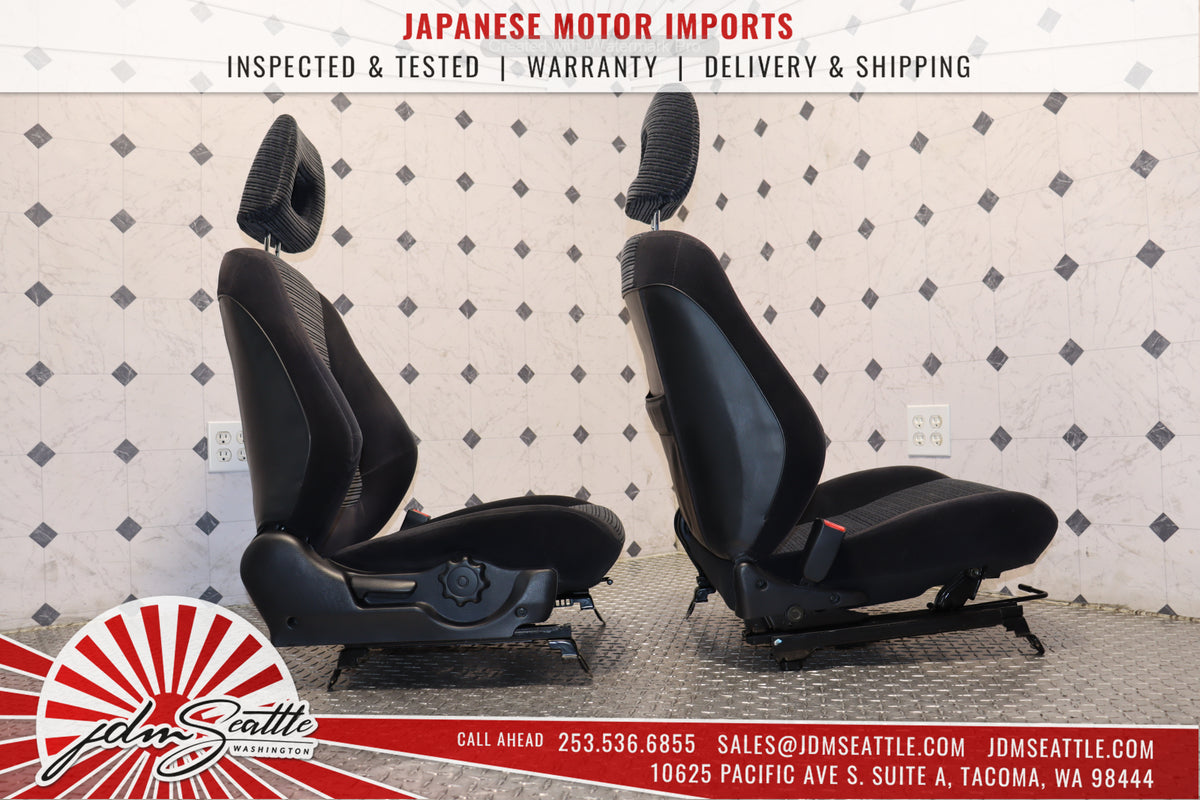 1993-2001 Honda Acura Integra DB6 OEM Front & Rear Cloth Seat Set