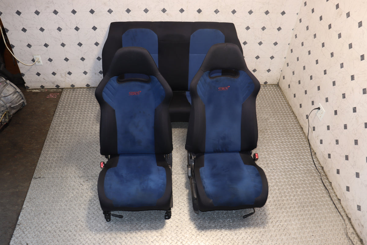 2002 2003 2004 2005 2006 2007 Subaru Impreza WRX STI V7 Front & Rear OEM Seats Set JDM