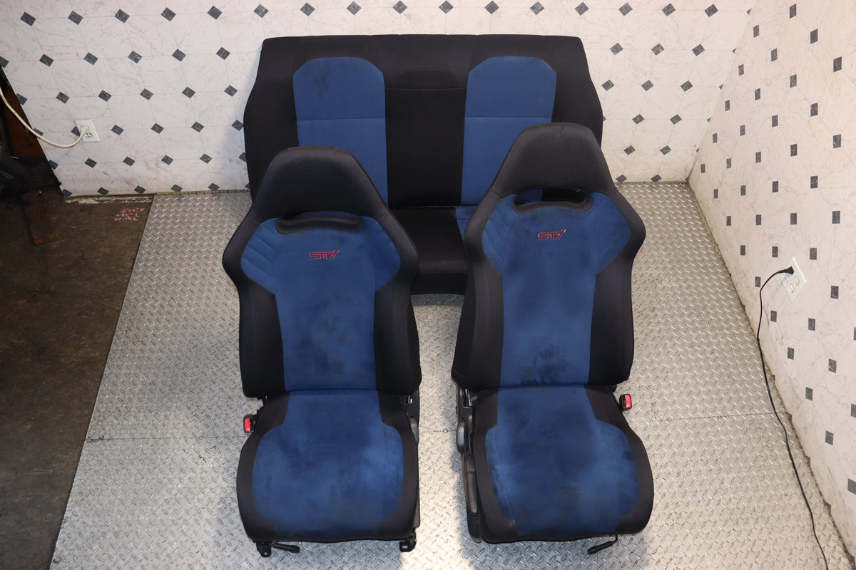 2002 2003 2004 2005 2006 2007 Subaru Impreza WRX STI V7 Front & Rear OEM Seats Set JDM