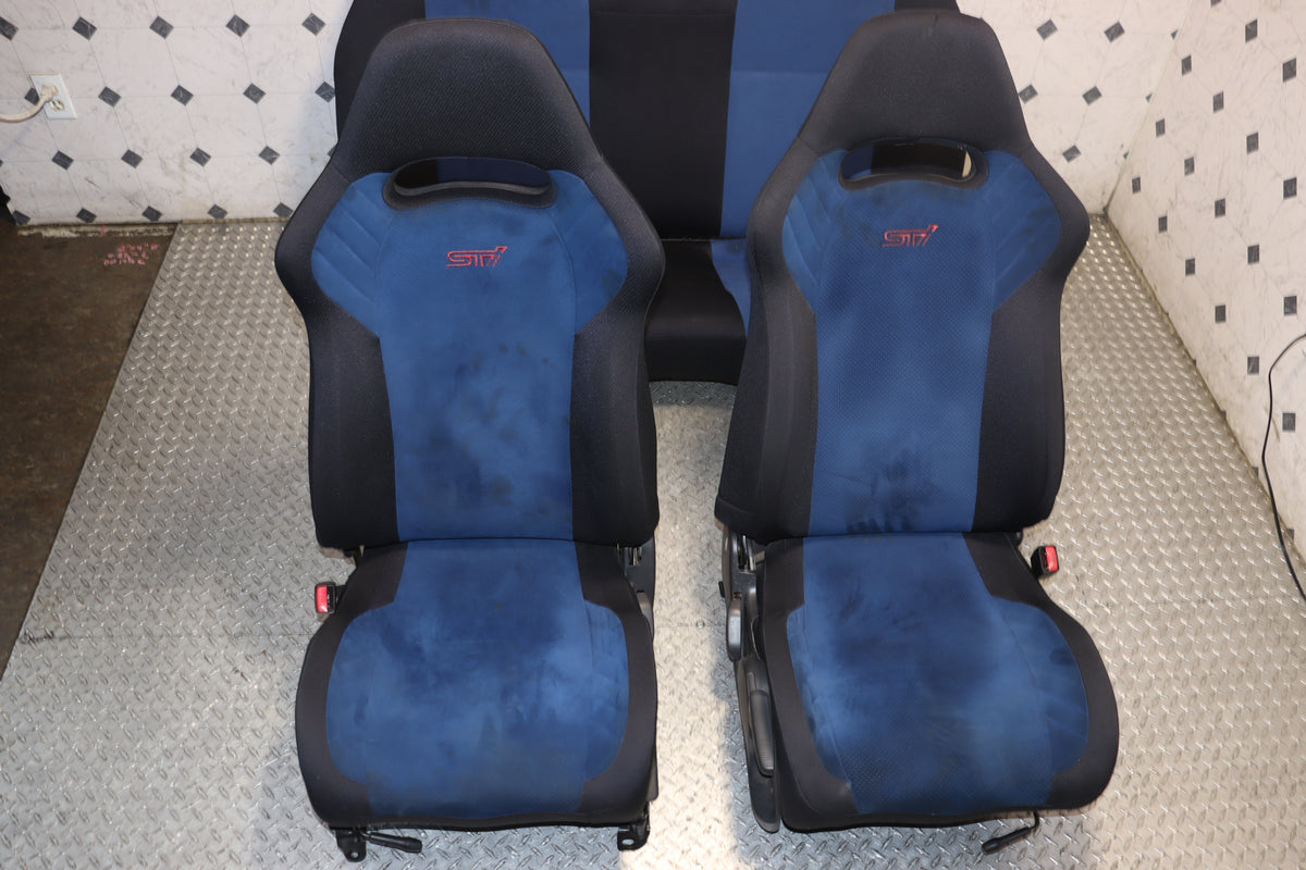 2002 2003 2004 2005 2006 2007 Subaru Impreza WRX STI V7 Front & Rear OEM Seats Set JDM