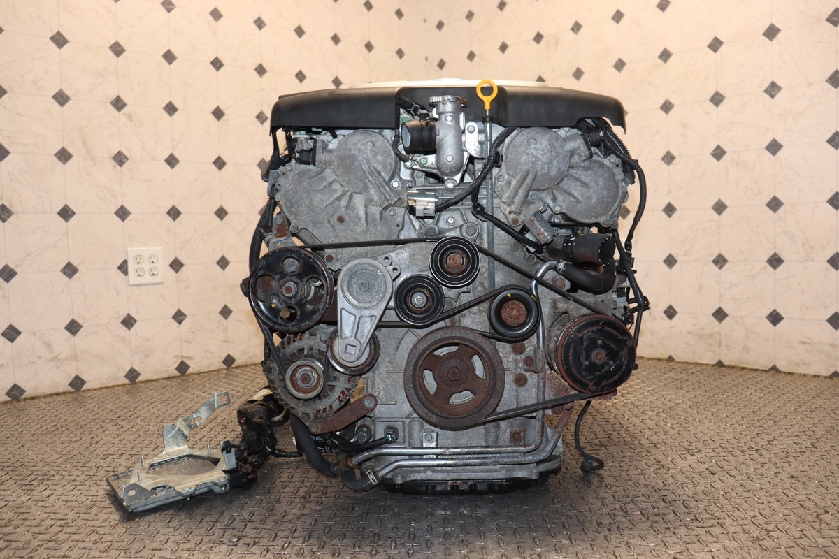Nissan 370Z Infiniti G37 3.7L V6 DOHC VVEL Engine & 6 Speed Manual Transmission Swap JDM VQ37VHR