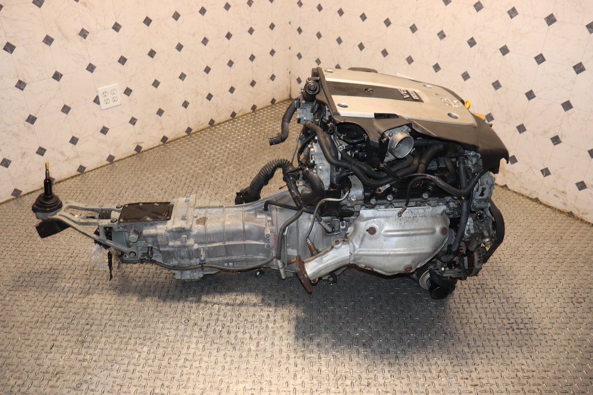 Nissan 370Z Infiniti G37 3.7L V6 DOHC VVEL Engine & 6 Speed Manual Transmission Swap JDM VQ37VHR