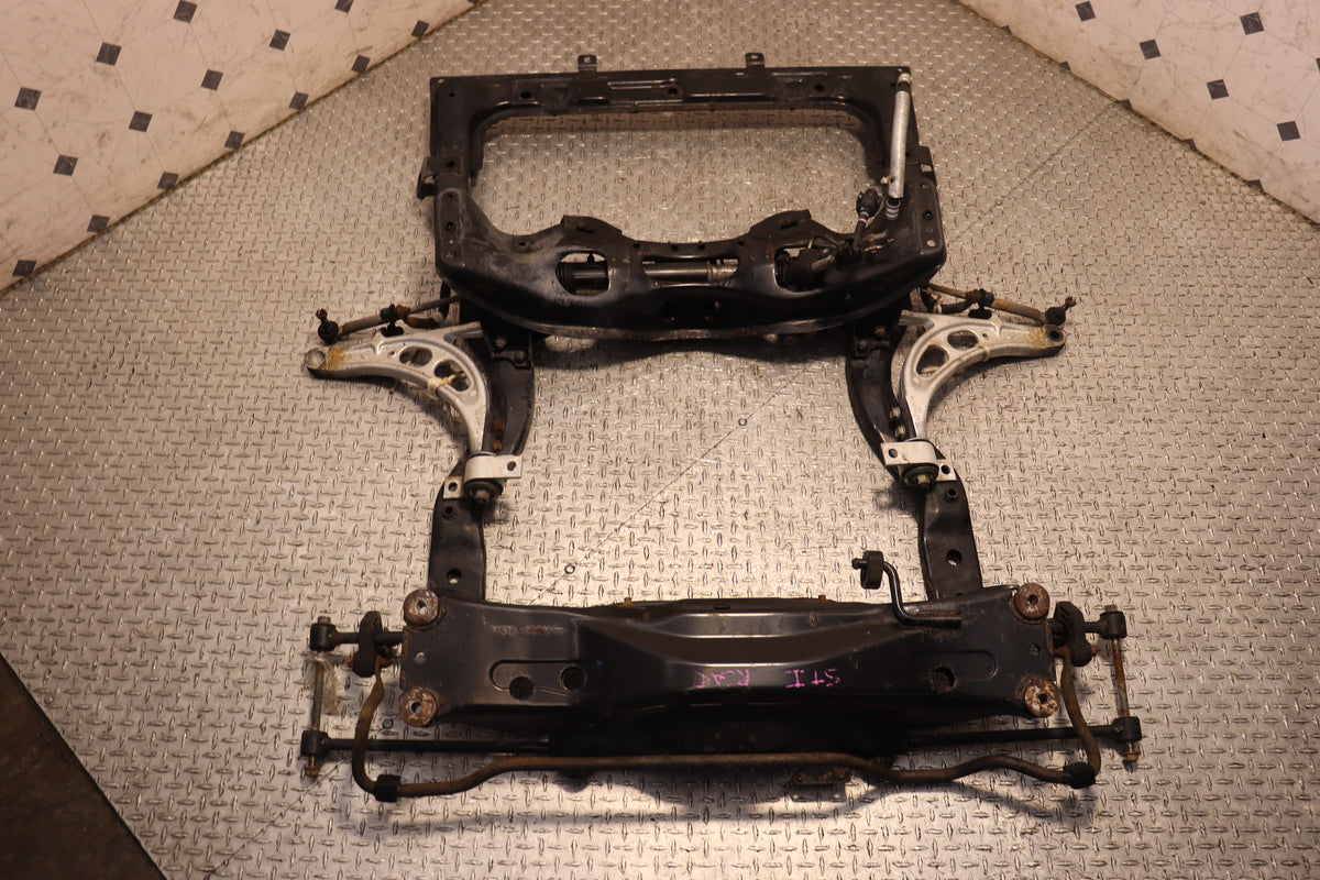 2002 2003 2004 2005 2006 2007 Subaru Impreza WRX STI GD Front & Rear Subframe Cradle Crossmember JDM OEM