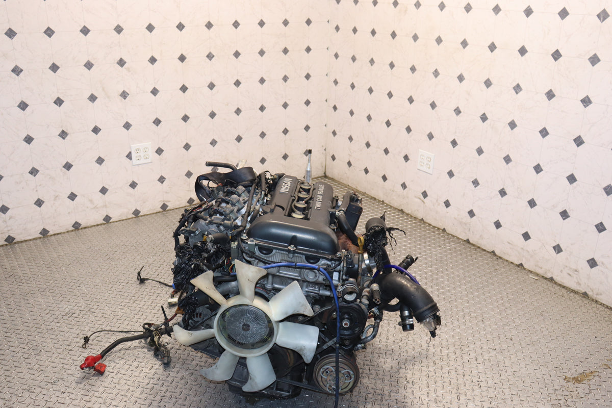 Nissan Silvia S13 SR20DET Blacktop 2.0L Turbo Engine & 5 Speed Manual RWD Transmission Swap JDM