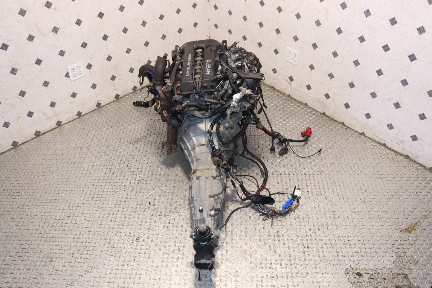 1989-1994 Nissan Silvia S13 SR20DET Blacktop Engine 5-Speed Manual RWD Transmission Swap